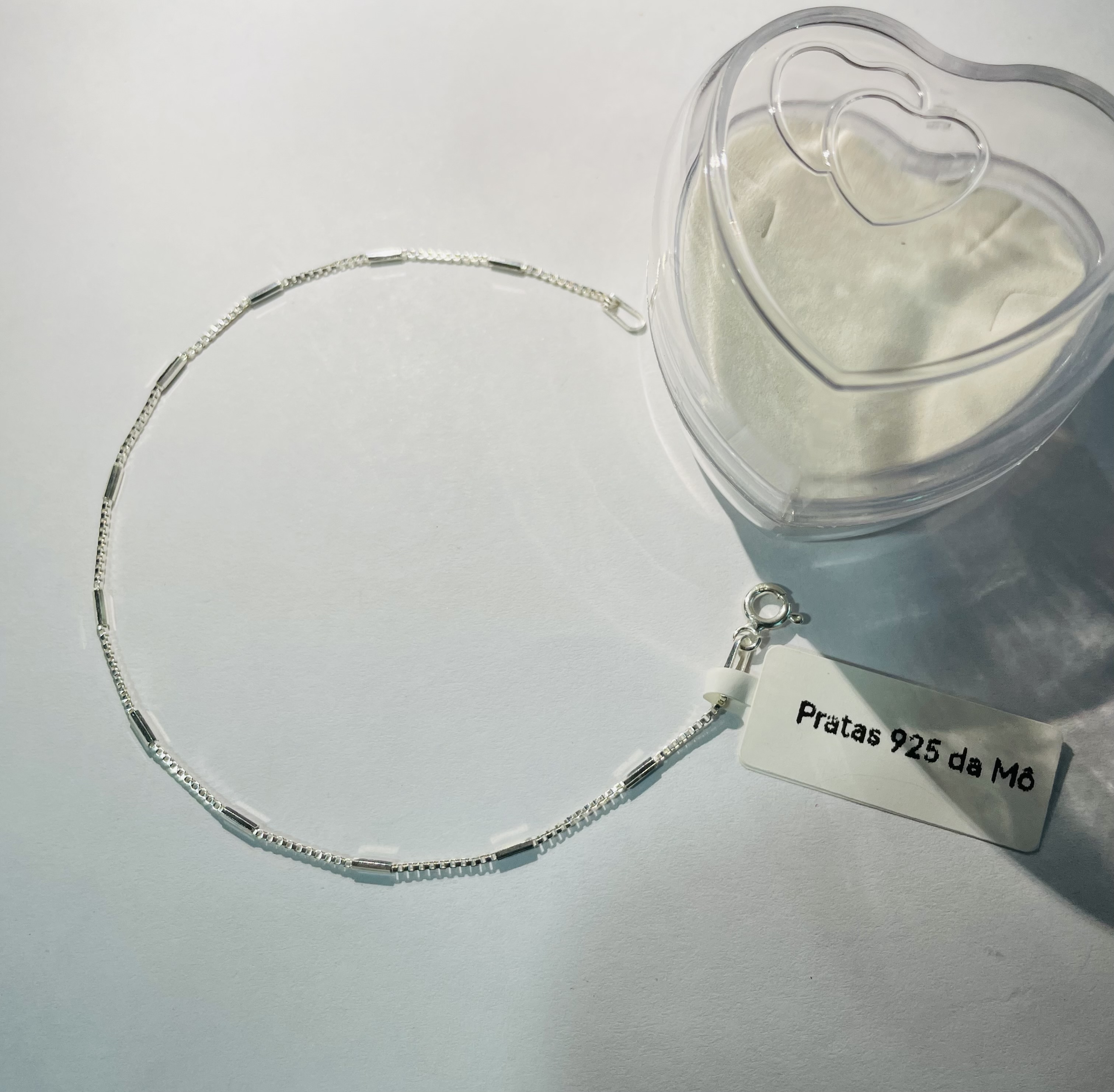 Pulseira tubinho v15 prata 925.