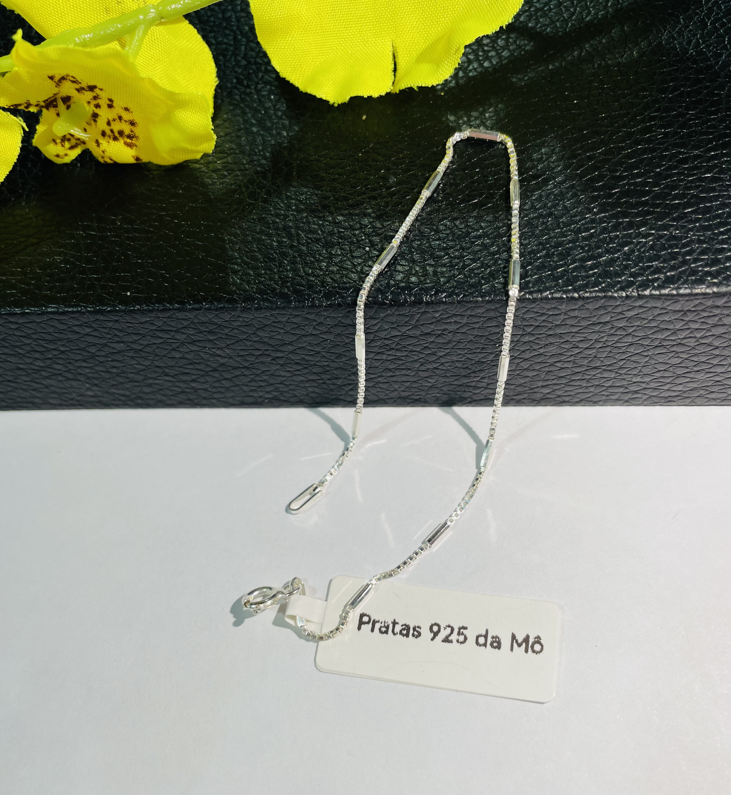 Pulseira tubinho v15 prata 925. - miniatura 1
