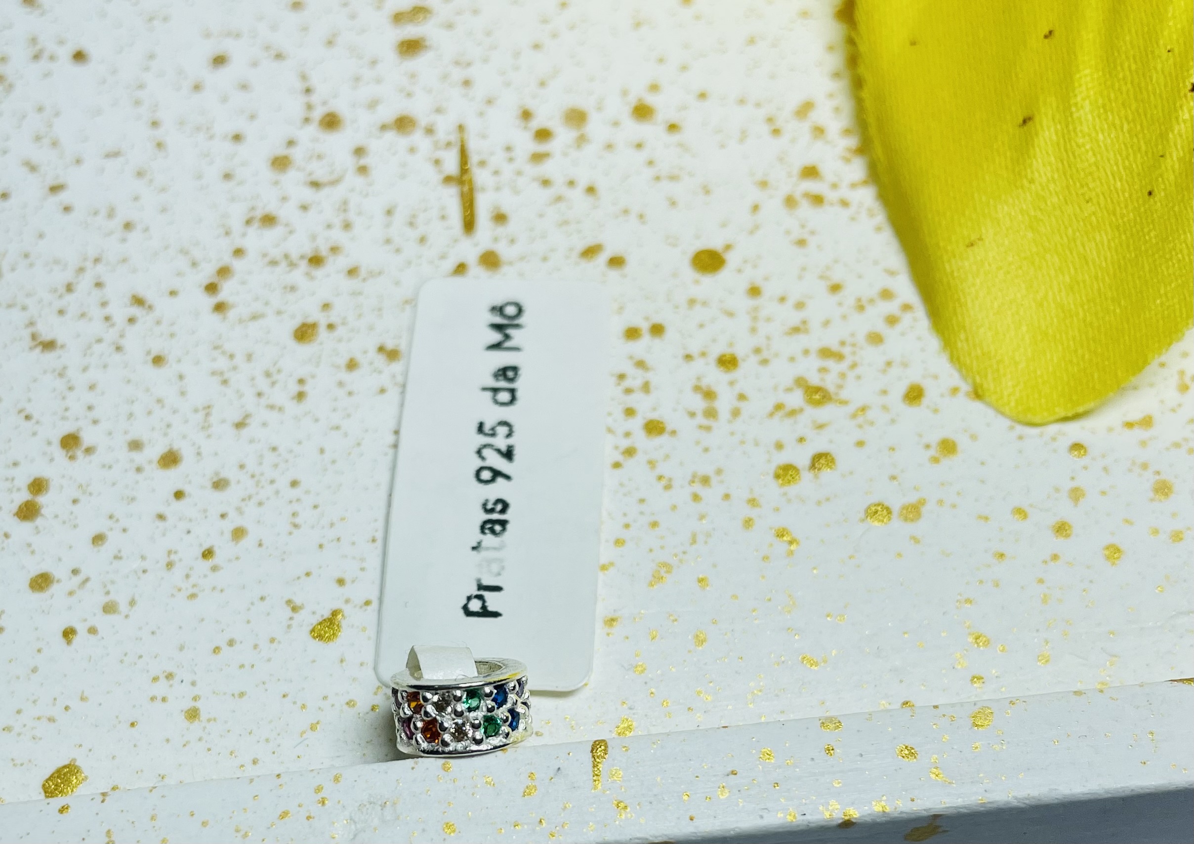 Berloque Zircônias collors prata 925 - miniatura 1